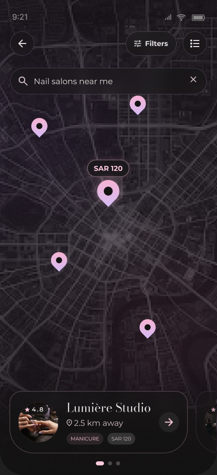 Beauty Map live map